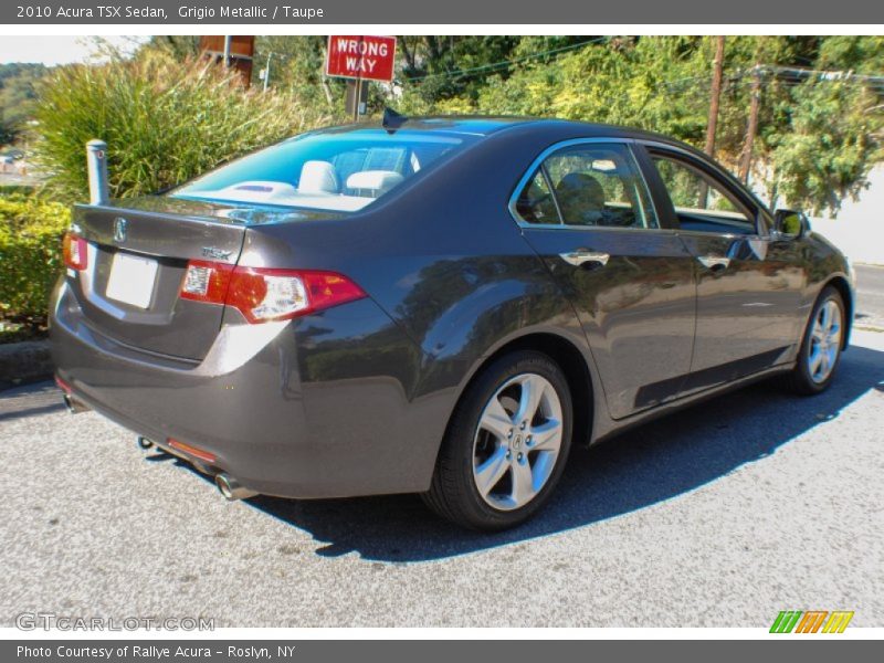 Grigio Metallic / Taupe 2010 Acura TSX Sedan