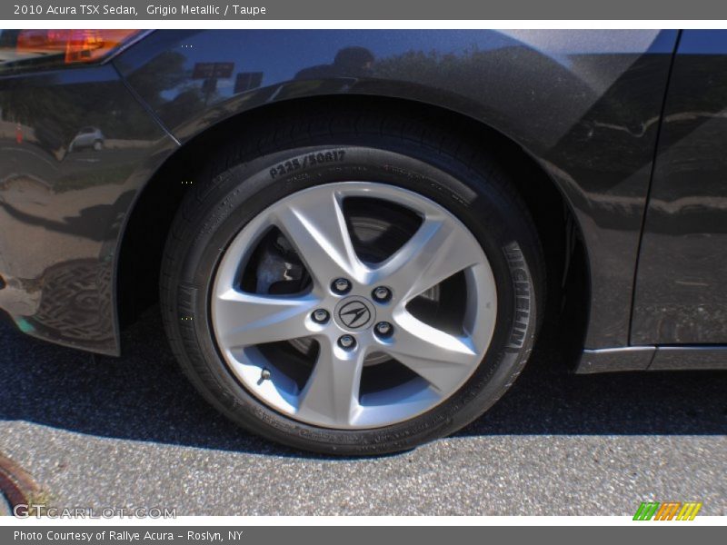 Grigio Metallic / Taupe 2010 Acura TSX Sedan