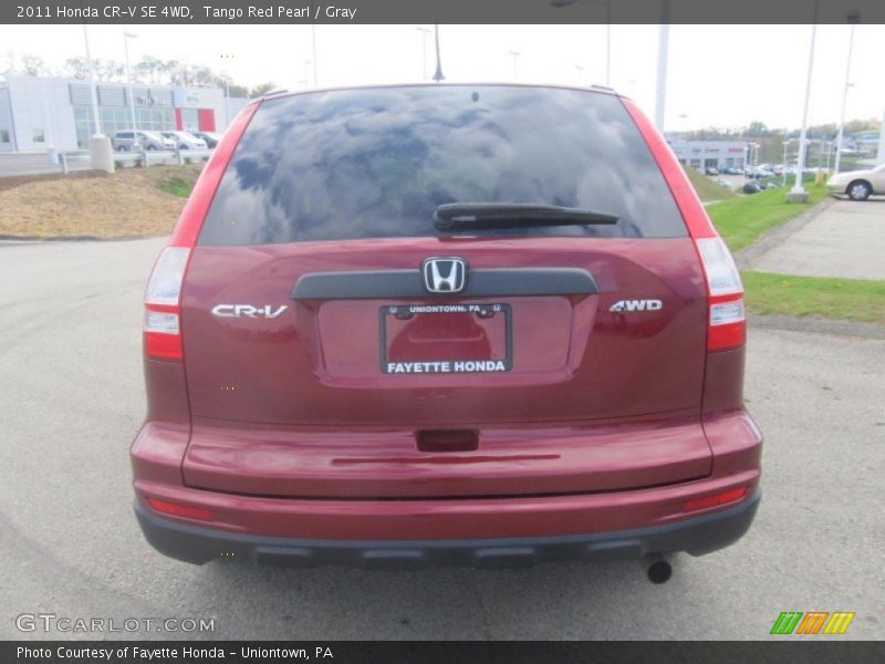 Tango Red Pearl / Gray 2011 Honda CR-V SE 4WD