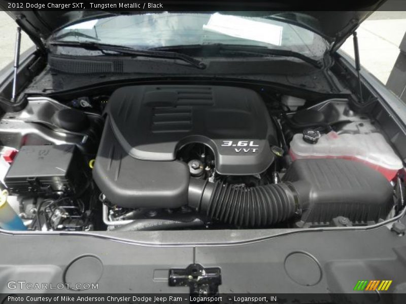 Tungsten Metallic / Black 2012 Dodge Charger SXT