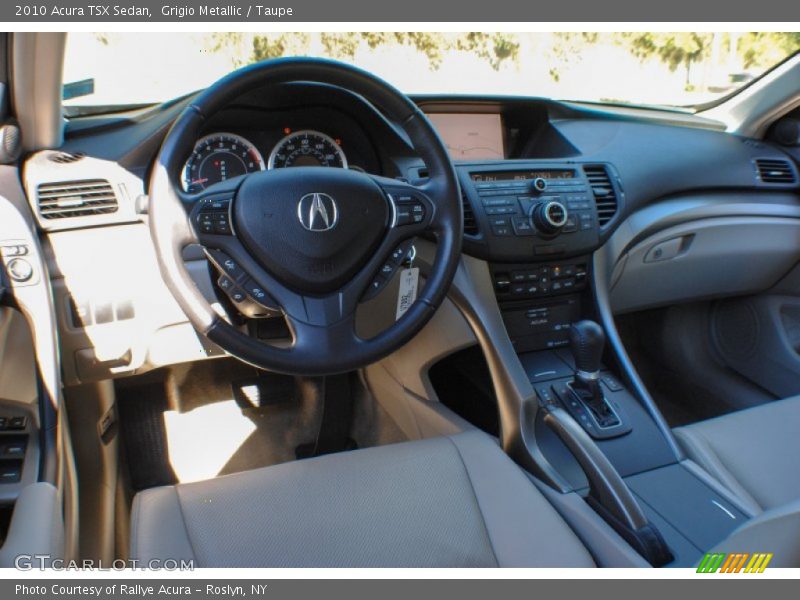 Grigio Metallic / Taupe 2010 Acura TSX Sedan
