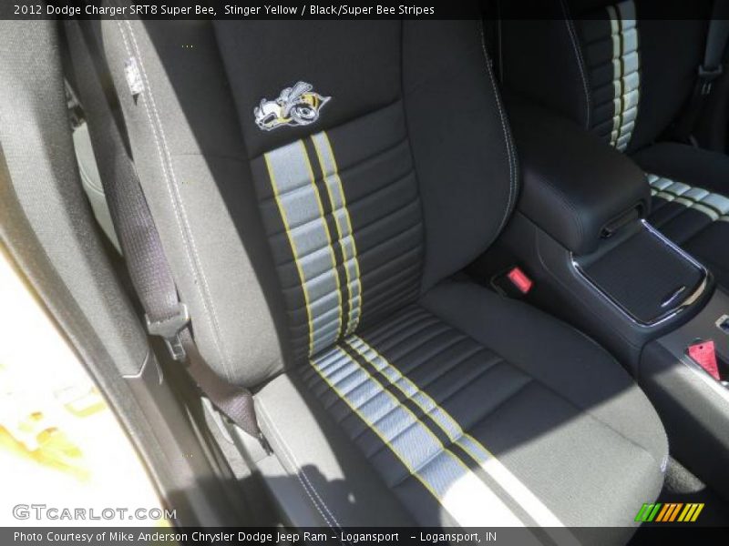  2012 Charger SRT8 Super Bee Black/Super Bee Stripes Interior