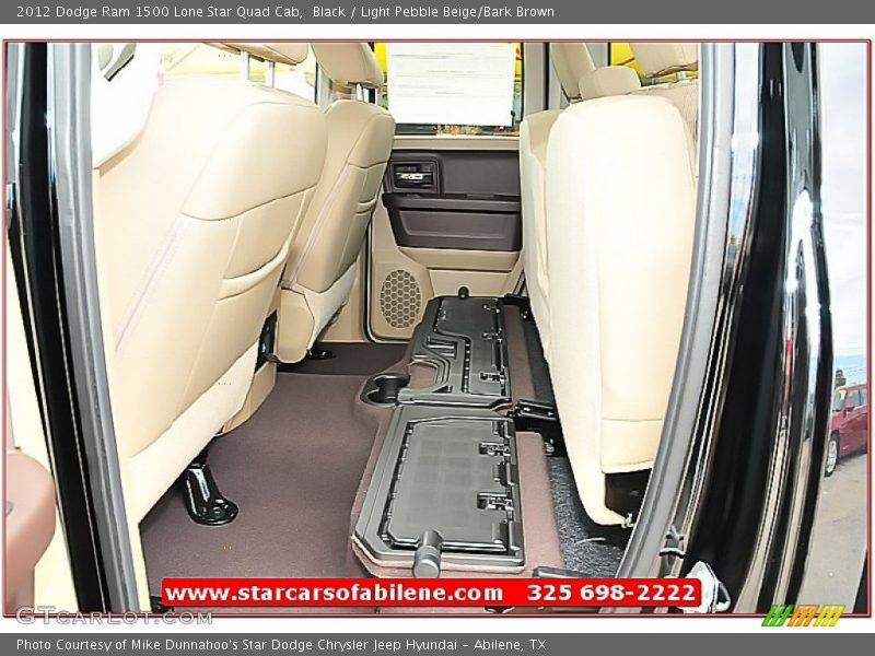 Black / Light Pebble Beige/Bark Brown 2012 Dodge Ram 1500 Lone Star Quad Cab