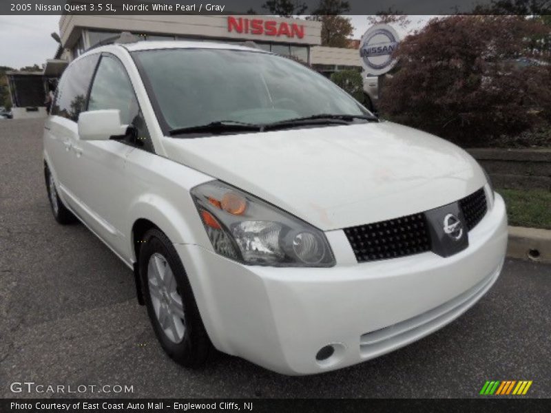 Nordic White Pearl / Gray 2005 Nissan Quest 3.5 SL