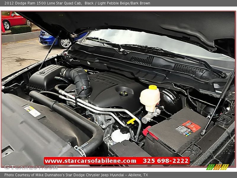 Black / Light Pebble Beige/Bark Brown 2012 Dodge Ram 1500 Lone Star Quad Cab