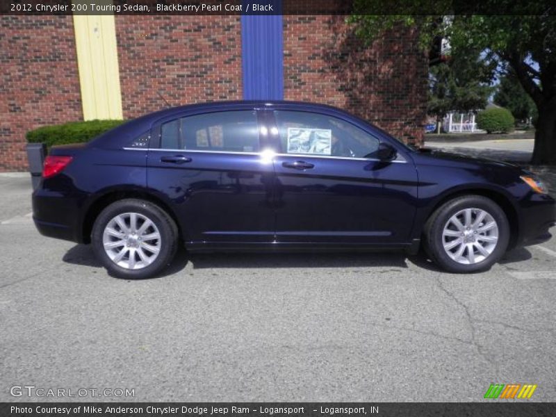 Blackberry Pearl Coat / Black 2012 Chrysler 200 Touring Sedan