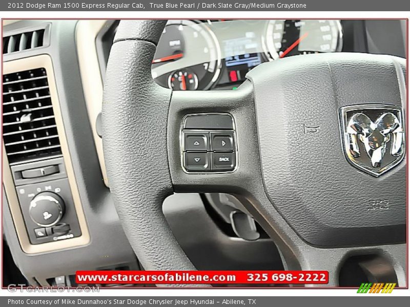 True Blue Pearl / Dark Slate Gray/Medium Graystone 2012 Dodge Ram 1500 Express Regular Cab