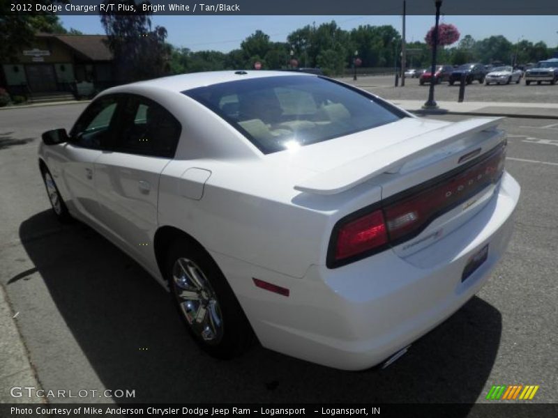 Bright White / Tan/Black 2012 Dodge Charger R/T Plus