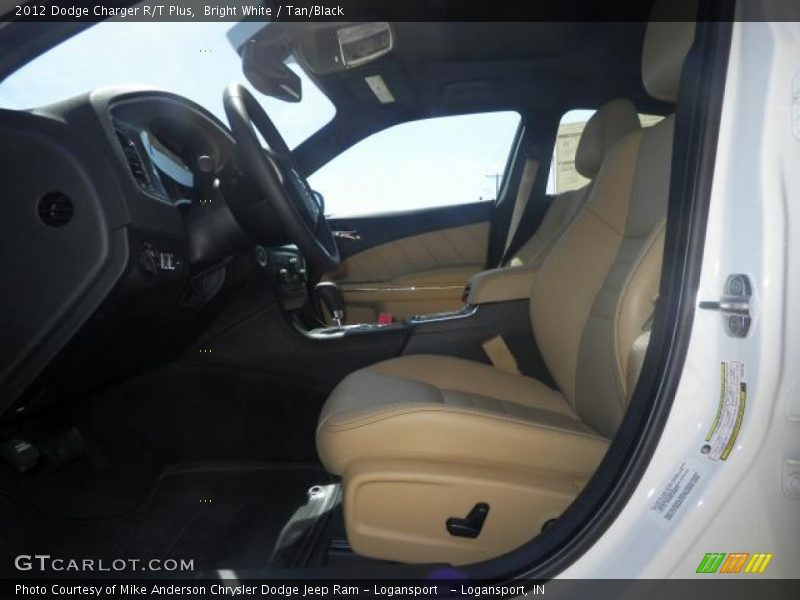 Bright White / Tan/Black 2012 Dodge Charger R/T Plus