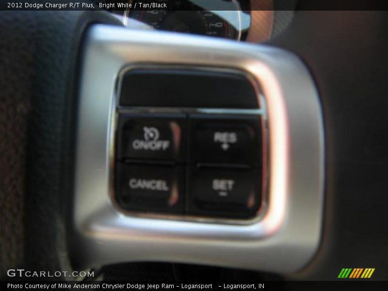 Bright White / Tan/Black 2012 Dodge Charger R/T Plus