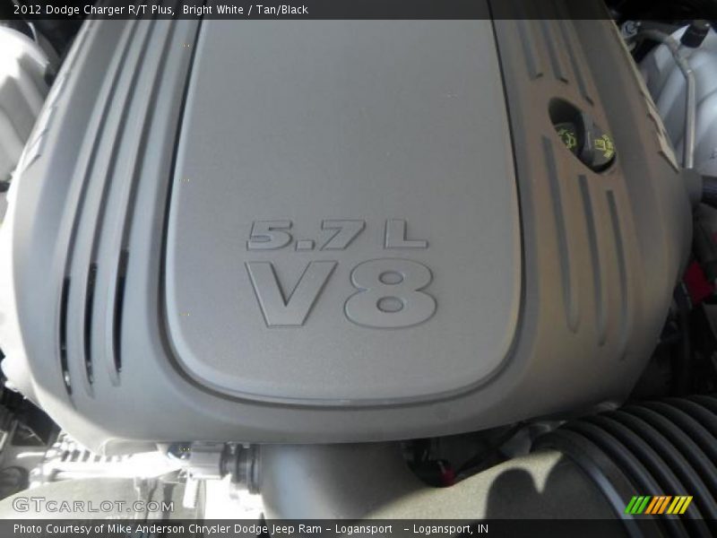 Bright White / Tan/Black 2012 Dodge Charger R/T Plus