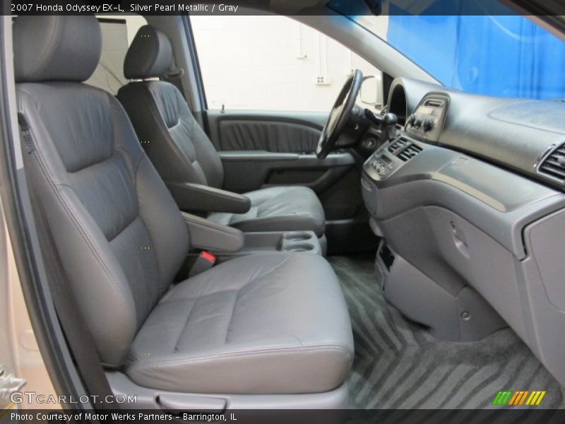 Silver Pearl Metallic / Gray 2007 Honda Odyssey EX-L