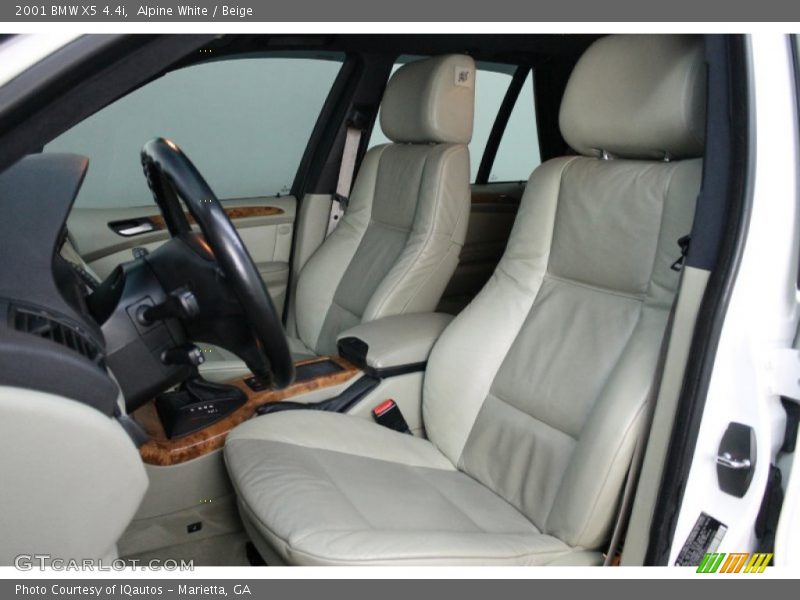 Alpine White / Beige 2001 BMW X5 4.4i