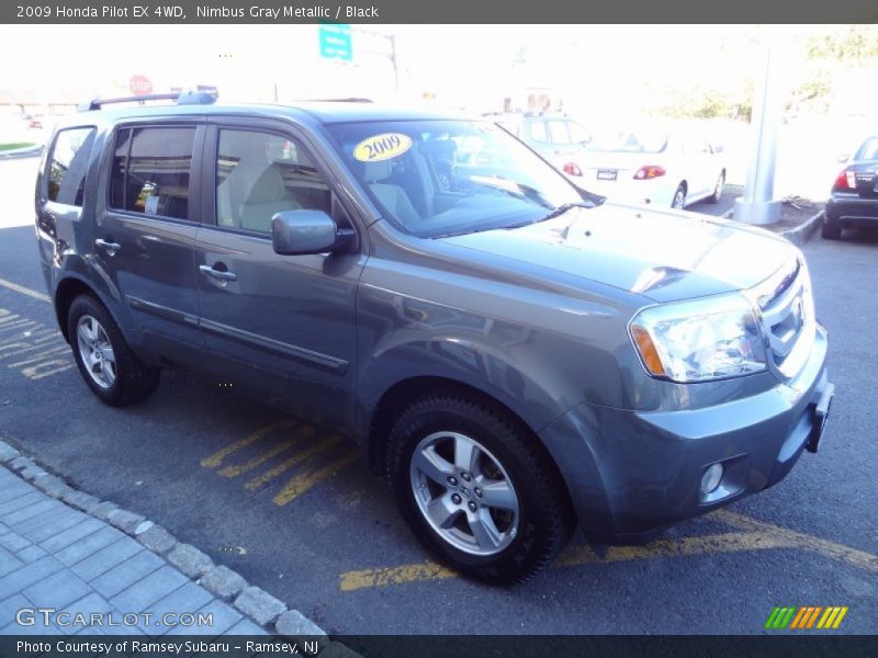 Nimbus Gray Metallic / Black 2009 Honda Pilot EX 4WD