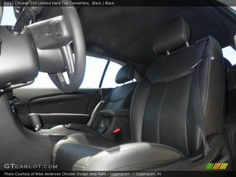 Black / Black 2012 Chrysler 200 Limited Hard Top Convertible