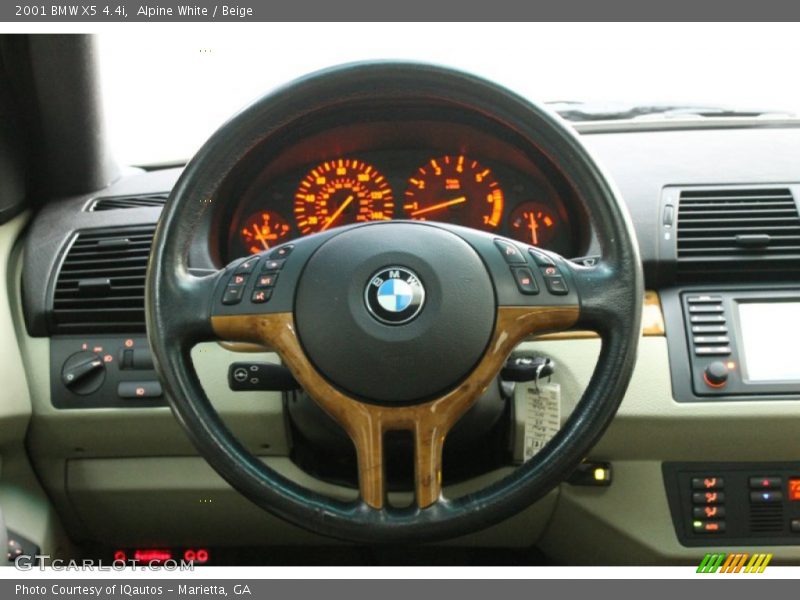 Alpine White / Beige 2001 BMW X5 4.4i