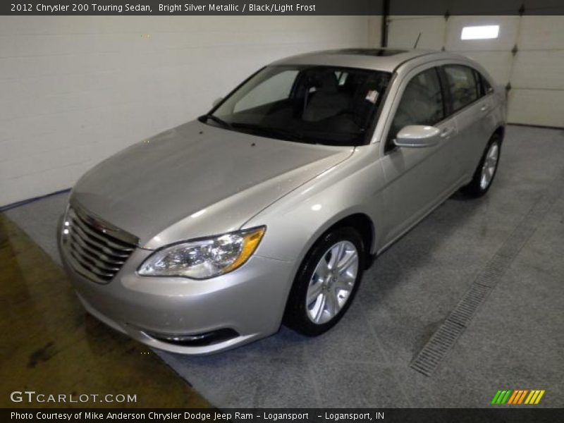 Bright Silver Metallic / Black/Light Frost 2012 Chrysler 200 Touring Sedan
