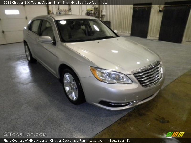Bright Silver Metallic / Black/Light Frost 2012 Chrysler 200 Touring Sedan