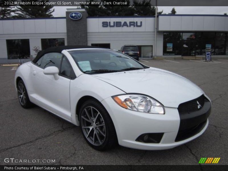 Northstar White / Dark Charcoal 2012 Mitsubishi Eclipse Spyder GS Sport