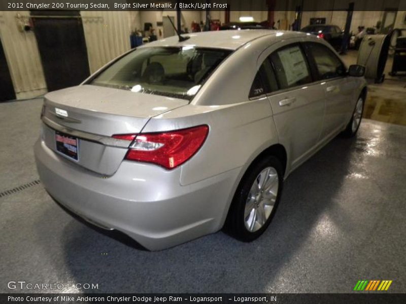 Bright Silver Metallic / Black/Light Frost 2012 Chrysler 200 Touring Sedan