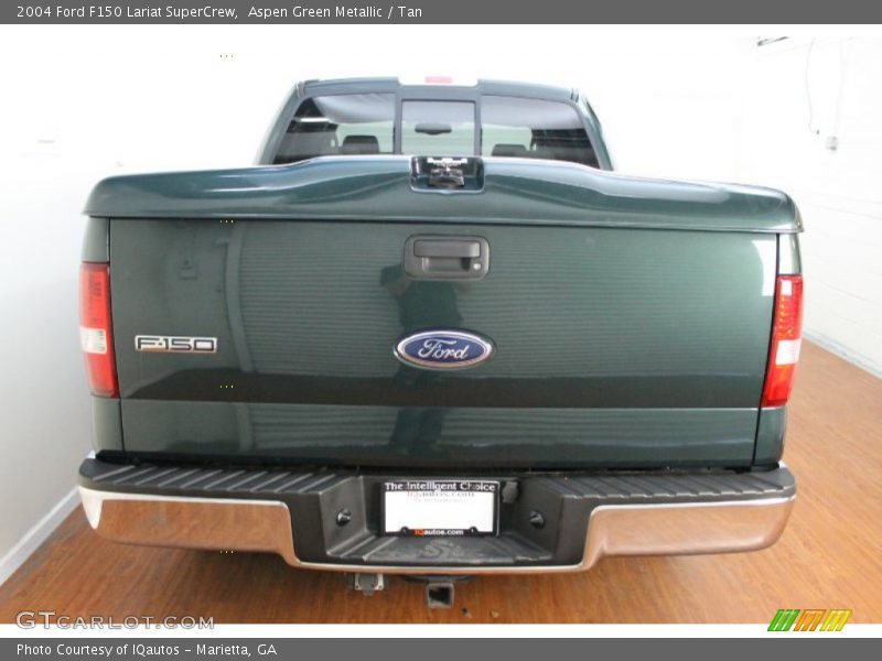 Aspen Green Metallic / Tan 2004 Ford F150 Lariat SuperCrew