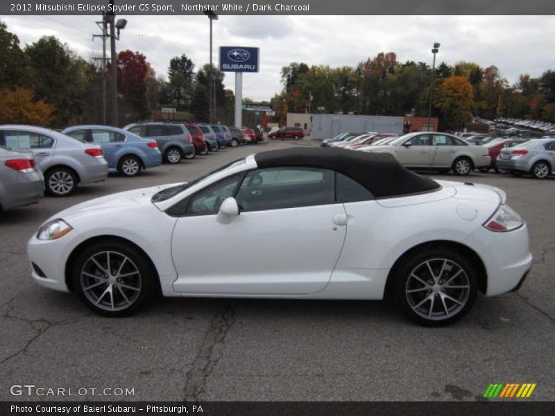 Northstar White / Dark Charcoal 2012 Mitsubishi Eclipse Spyder GS Sport