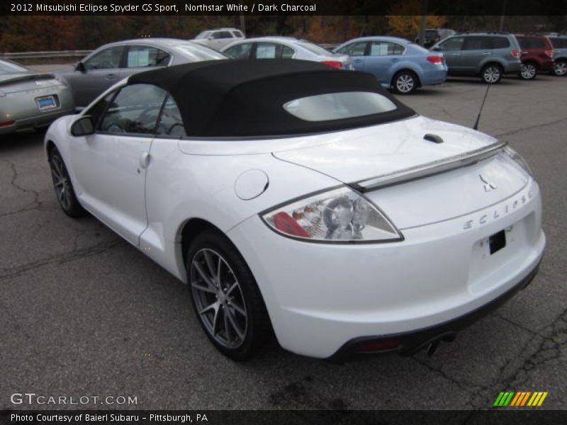 Northstar White / Dark Charcoal 2012 Mitsubishi Eclipse Spyder GS Sport