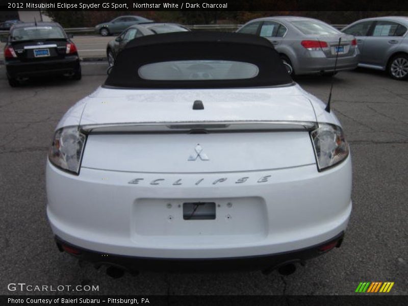 Northstar White / Dark Charcoal 2012 Mitsubishi Eclipse Spyder GS Sport