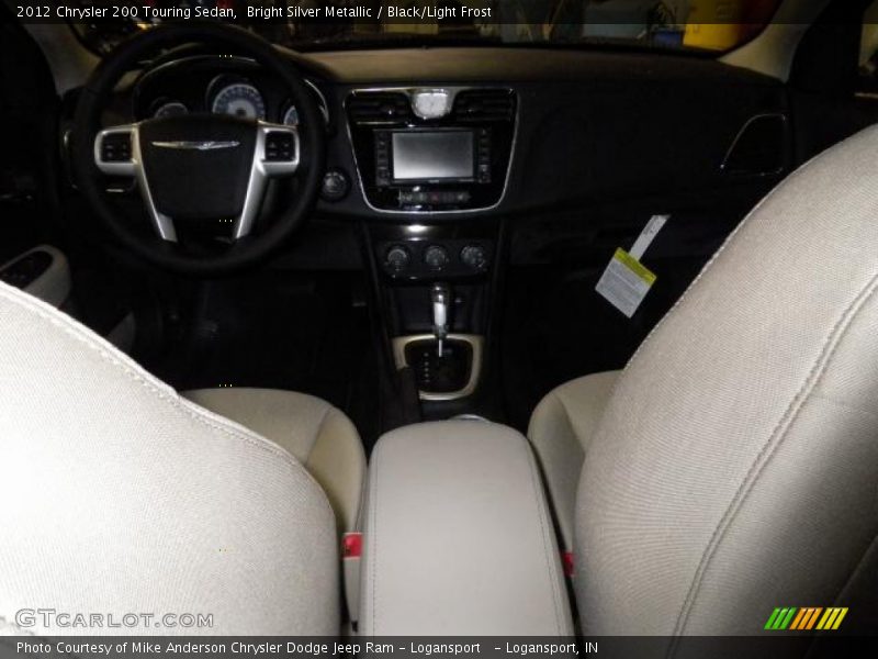 Bright Silver Metallic / Black/Light Frost 2012 Chrysler 200 Touring Sedan