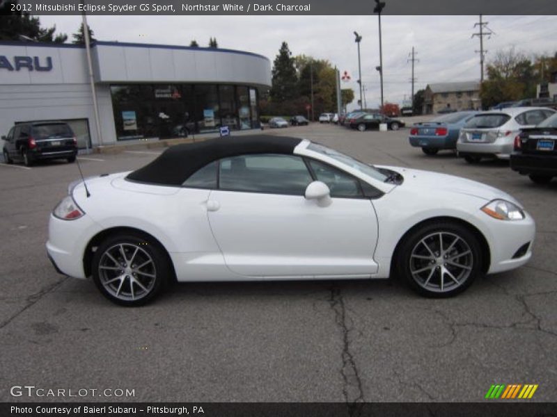 Northstar White / Dark Charcoal 2012 Mitsubishi Eclipse Spyder GS Sport