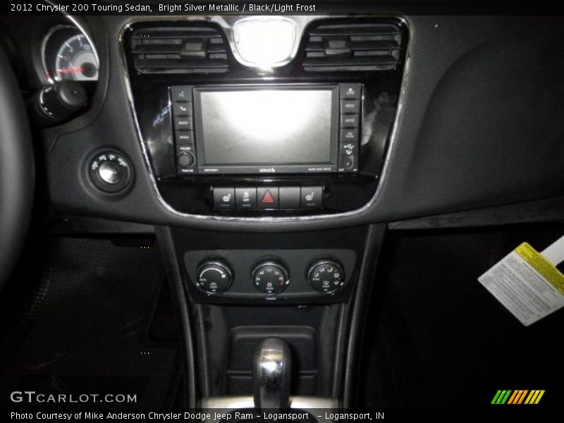 Bright Silver Metallic / Black/Light Frost 2012 Chrysler 200 Touring Sedan