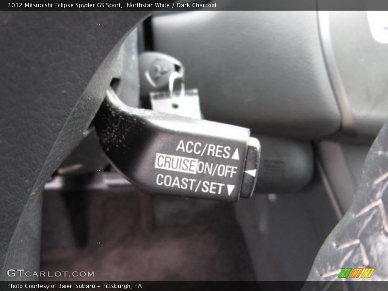 Northstar White / Dark Charcoal 2012 Mitsubishi Eclipse Spyder GS Sport