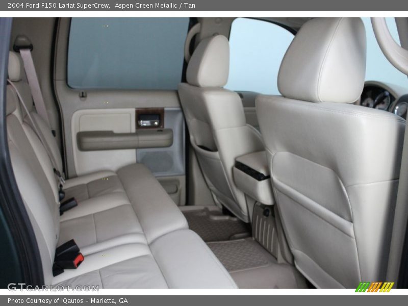 Aspen Green Metallic / Tan 2004 Ford F150 Lariat SuperCrew