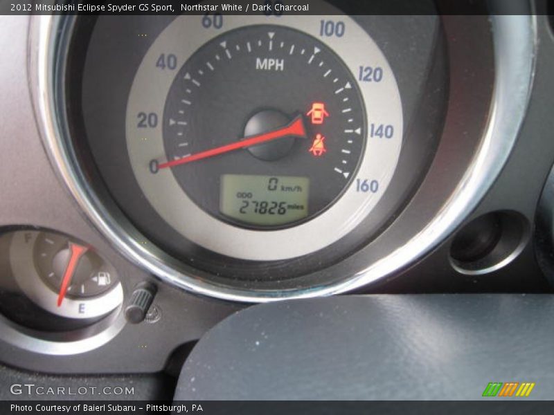 Northstar White / Dark Charcoal 2012 Mitsubishi Eclipse Spyder GS Sport
