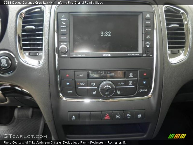 Inferno Red Crystal Pearl / Black 2011 Dodge Durango Crew Lux 4x4