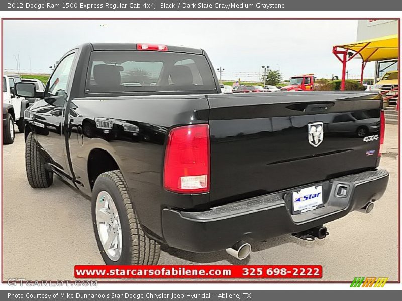 Black / Dark Slate Gray/Medium Graystone 2012 Dodge Ram 1500 Express Regular Cab 4x4