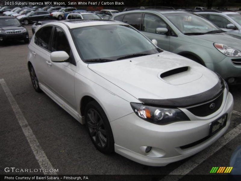 Satin White Pearl / Carbon Black 2010 Subaru Impreza WRX Wagon