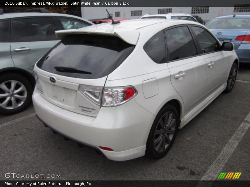 Satin White Pearl / Carbon Black 2010 Subaru Impreza WRX Wagon