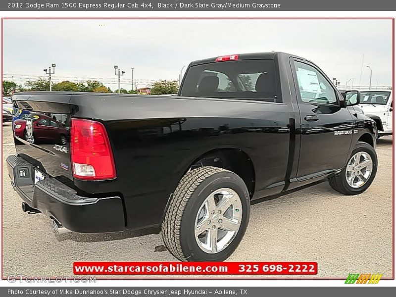 Black / Dark Slate Gray/Medium Graystone 2012 Dodge Ram 1500 Express Regular Cab 4x4