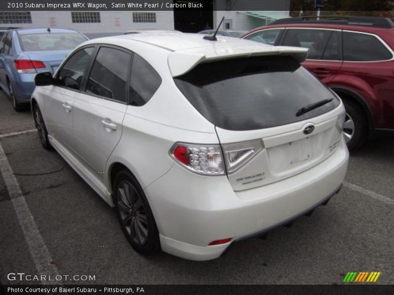 Satin White Pearl / Carbon Black 2010 Subaru Impreza WRX Wagon
