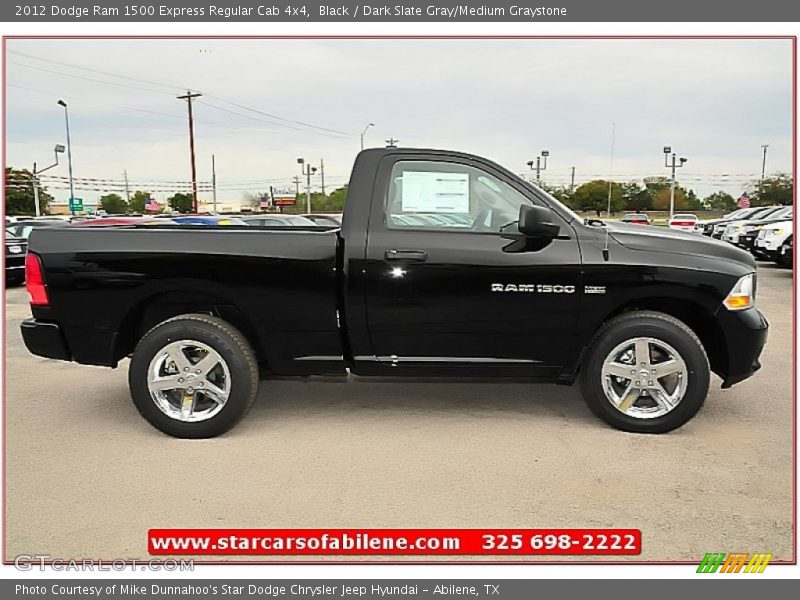 Black / Dark Slate Gray/Medium Graystone 2012 Dodge Ram 1500 Express Regular Cab 4x4