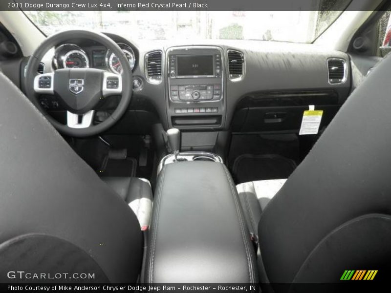 Inferno Red Crystal Pearl / Black 2011 Dodge Durango Crew Lux 4x4