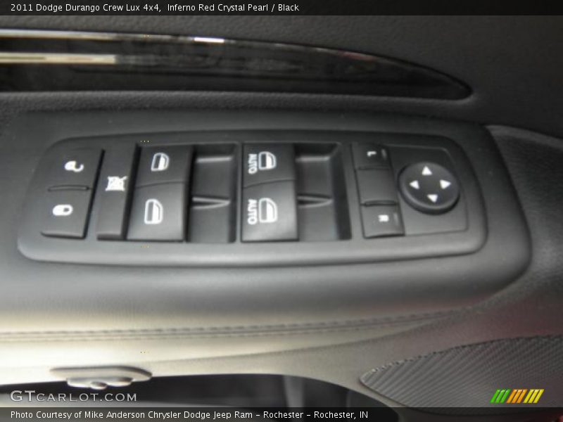 Inferno Red Crystal Pearl / Black 2011 Dodge Durango Crew Lux 4x4