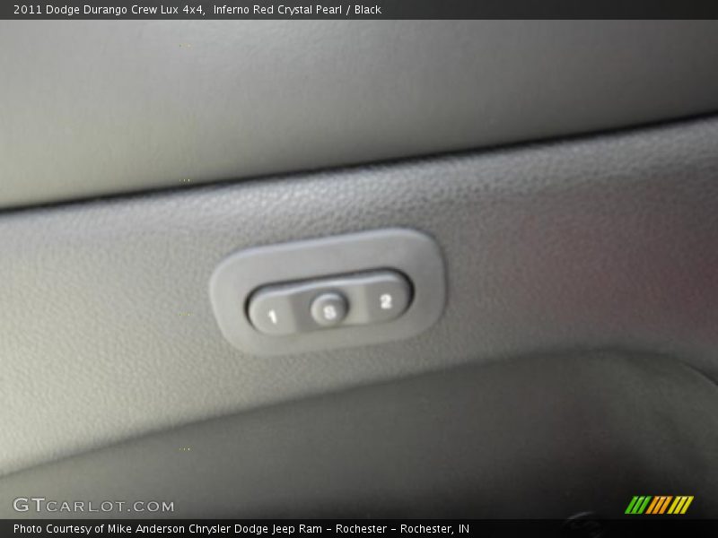 Inferno Red Crystal Pearl / Black 2011 Dodge Durango Crew Lux 4x4