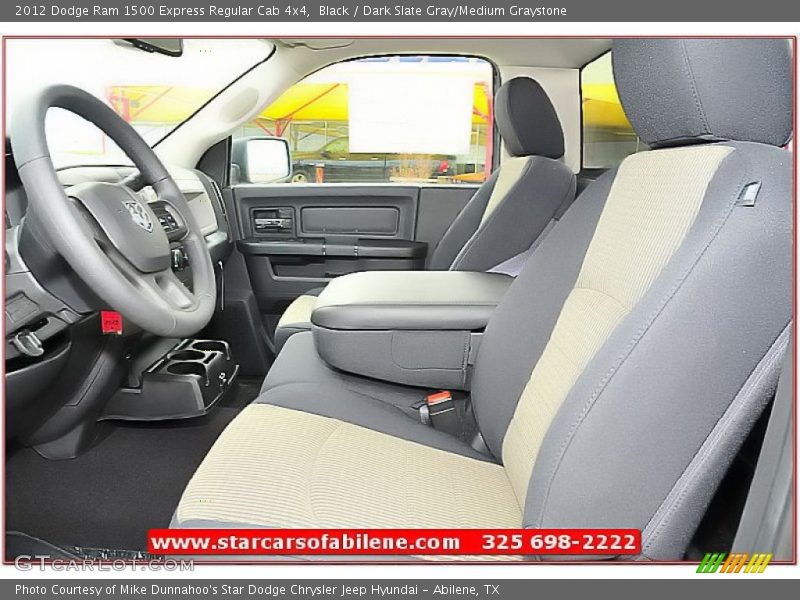 Black / Dark Slate Gray/Medium Graystone 2012 Dodge Ram 1500 Express Regular Cab 4x4