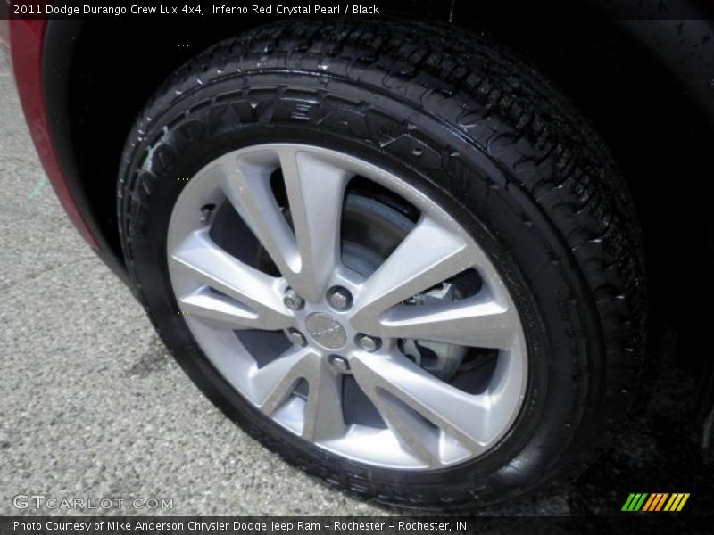 Inferno Red Crystal Pearl / Black 2011 Dodge Durango Crew Lux 4x4