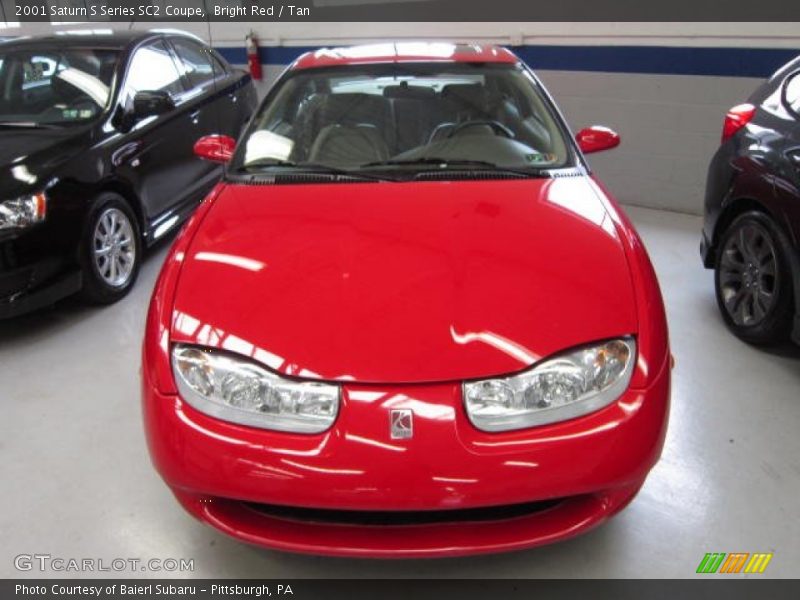 Bright Red / Tan 2001 Saturn S Series SC2 Coupe