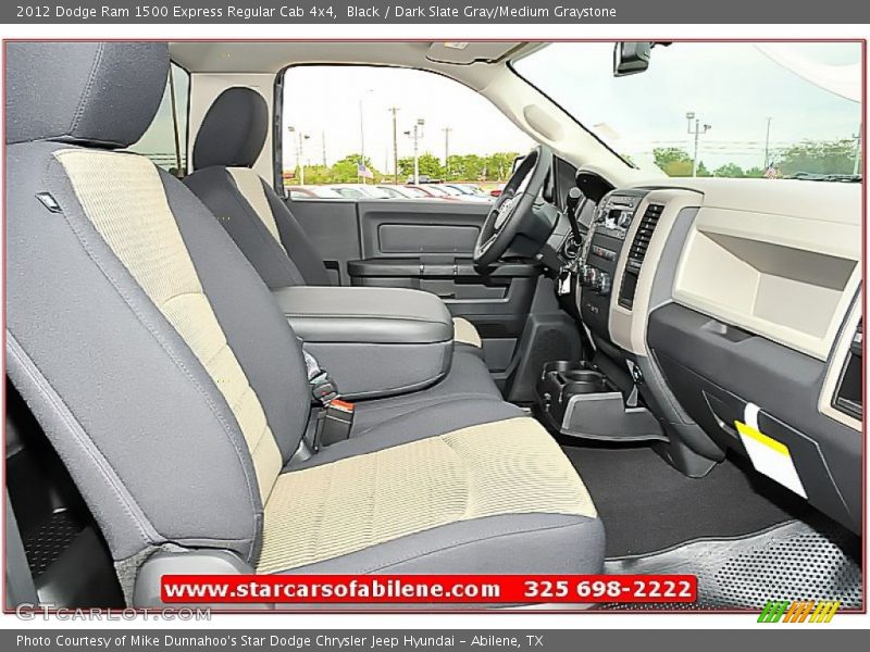 Black / Dark Slate Gray/Medium Graystone 2012 Dodge Ram 1500 Express Regular Cab 4x4