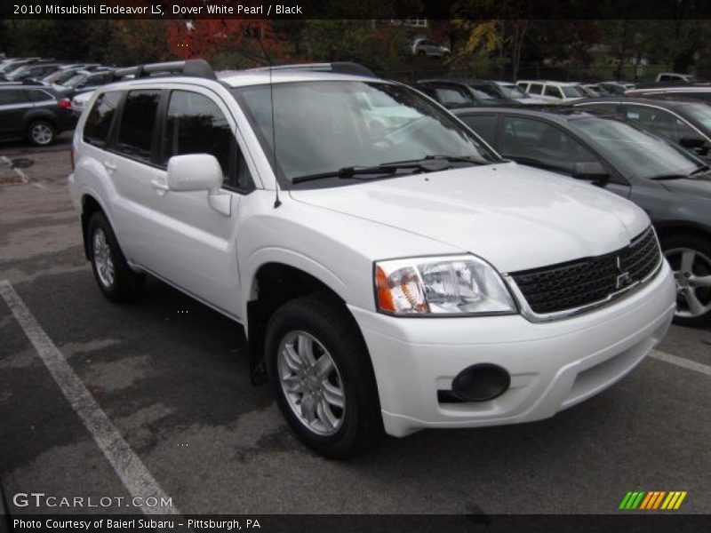 Dover White Pearl / Black 2010 Mitsubishi Endeavor LS