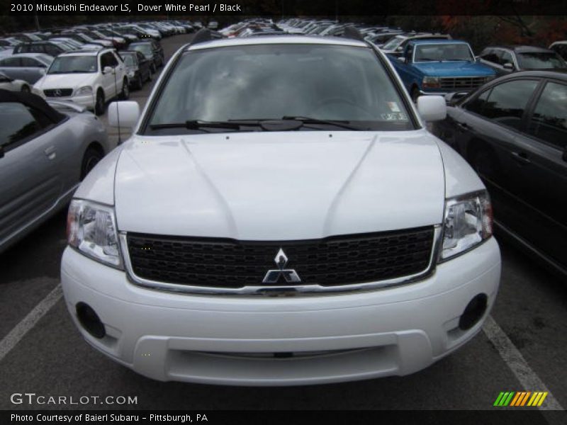 Dover White Pearl / Black 2010 Mitsubishi Endeavor LS